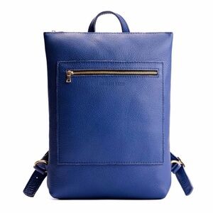 Portland Leather Molino Blue Laptop Backpack